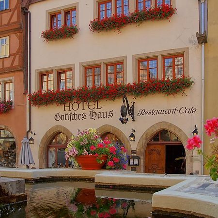 Historik Hotel Gotisches Haus Garni Rothenburg ob der Tauber Luaran gambar