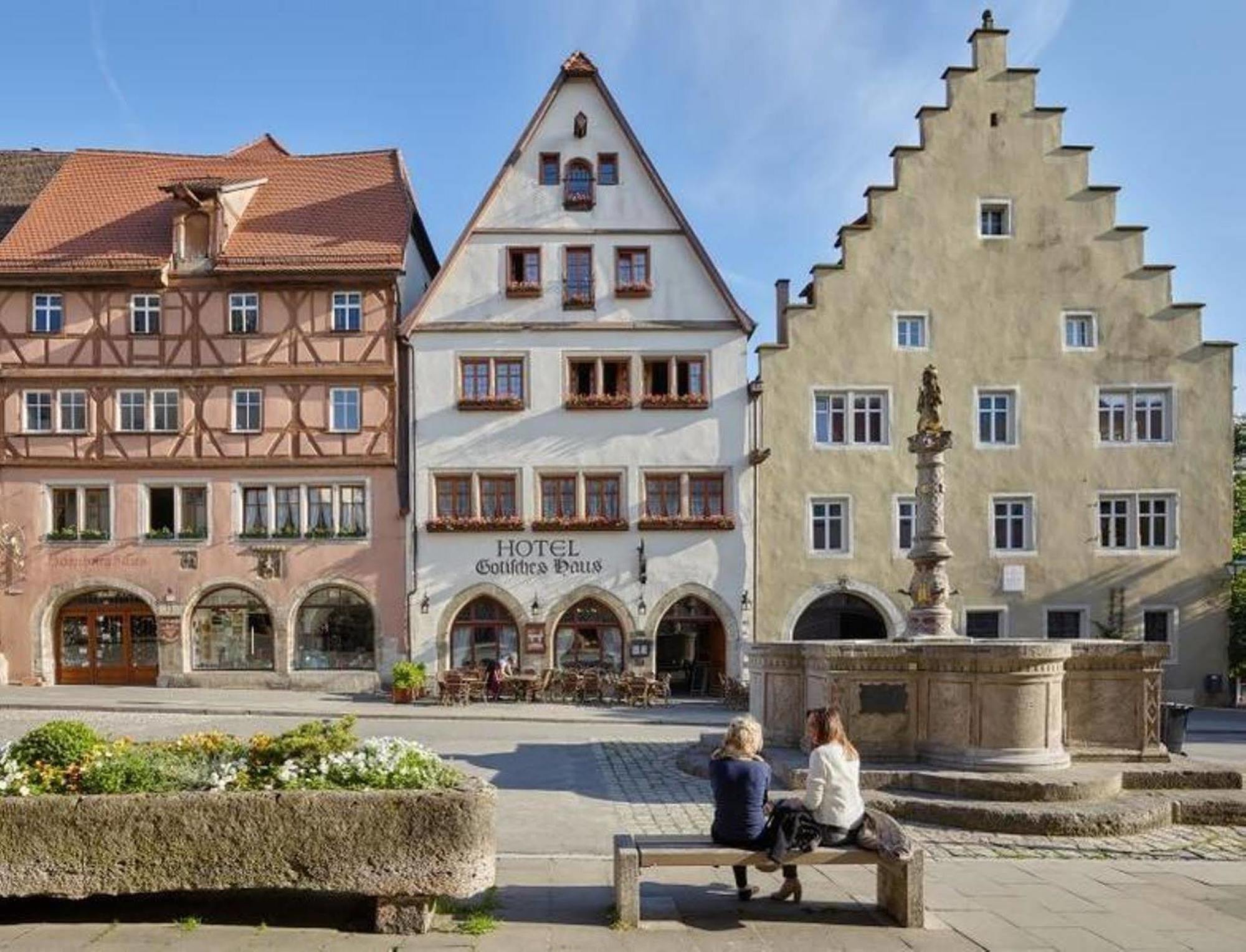 Historik Hotel Gotisches Haus Garni Rothenburg ob der Tauber Luaran gambar