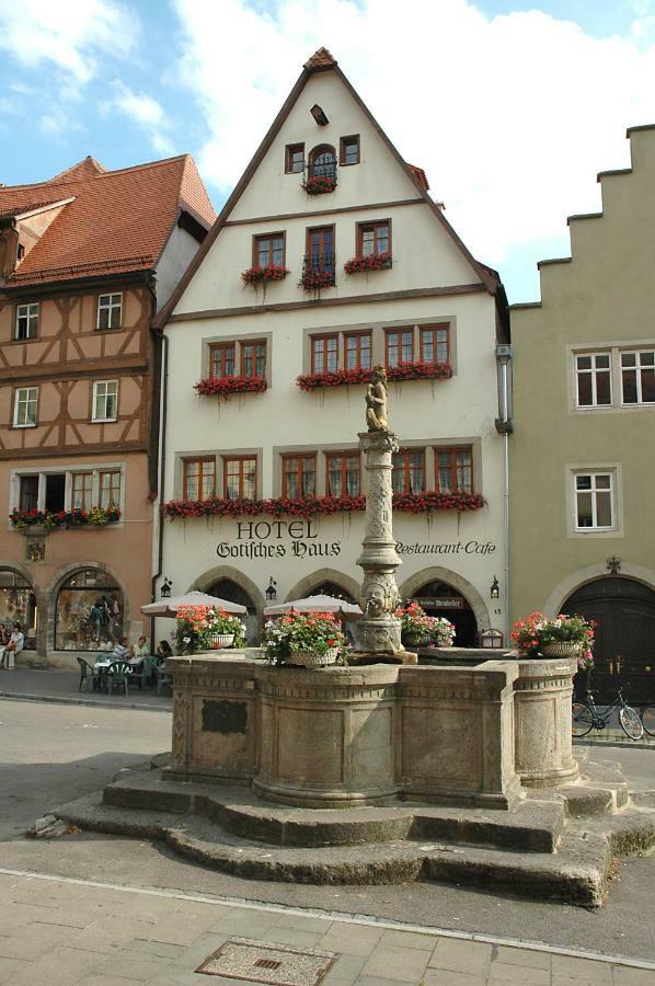 Historik Hotel Gotisches Haus Garni Rothenburg ob der Tauber Luaran gambar