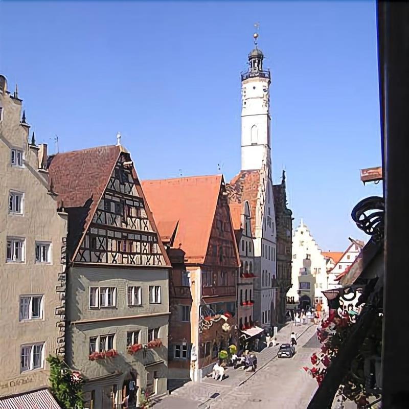 Historik Hotel Gotisches Haus Garni Rothenburg ob der Tauber Luaran gambar